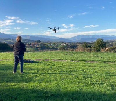 Viola Bruschi con Dron