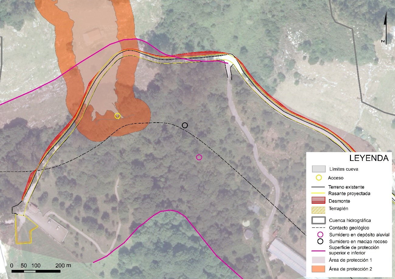 Áreas de protección en el entorno de El Pendo