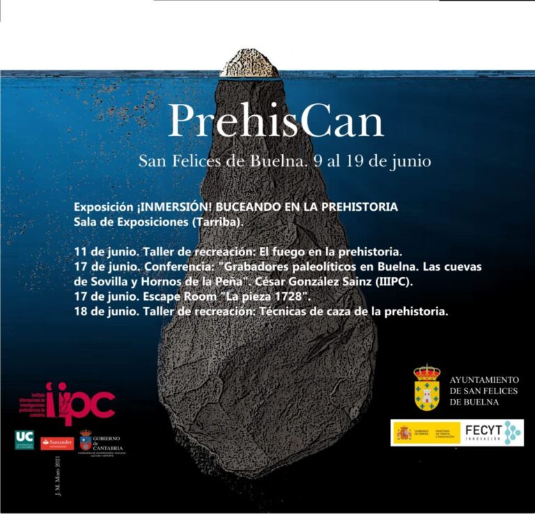Cartel actividades. PrehisCan San Felices de Buelna