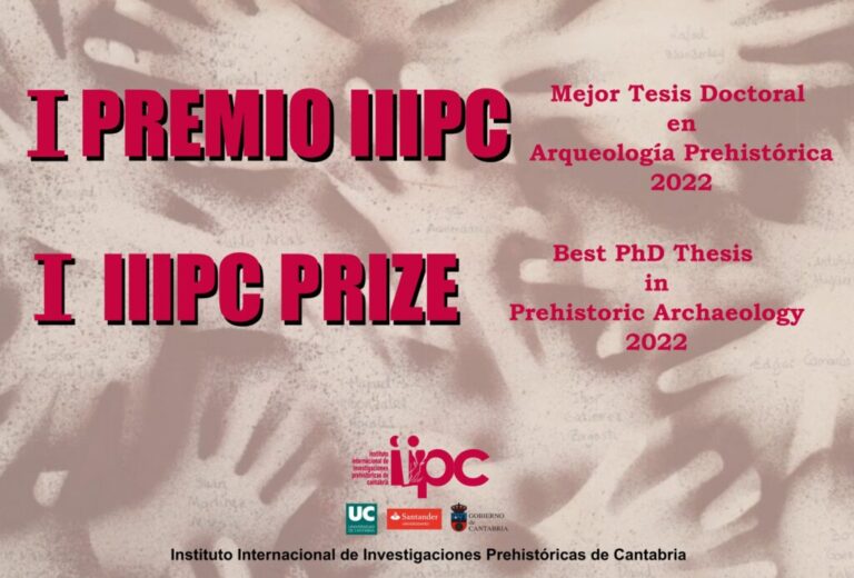 Cartel I Premio IIIPC a la mejor tesis doctoral en arqueología prehistórica 2022