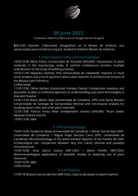 Programa 30 junio The Missing Plants