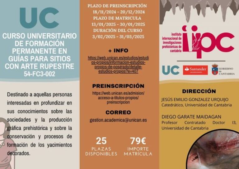 Curso Universitario de formación permanente Guías de Sitios con Arte Rupestre 2025