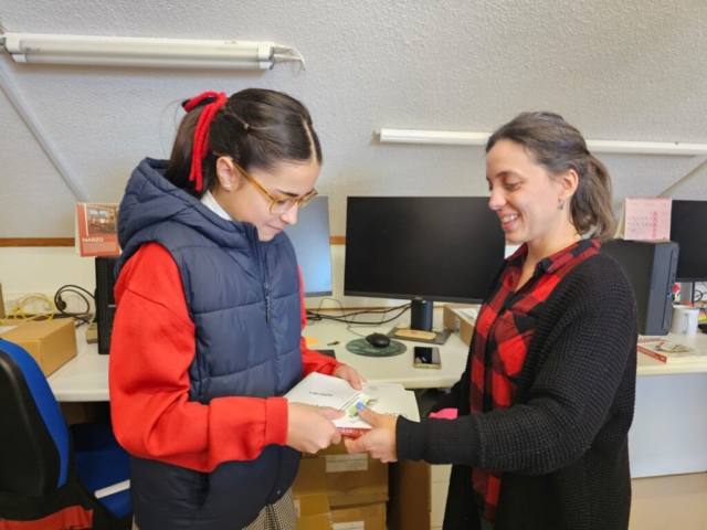 Recibiendo los premios