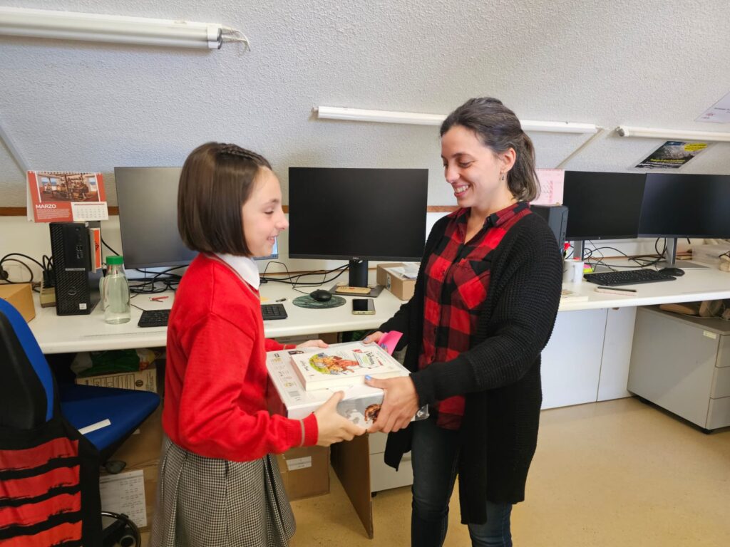 Recibiendo los premios