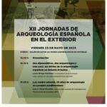 XII Jornadas de Arqueología Española en el Exterior