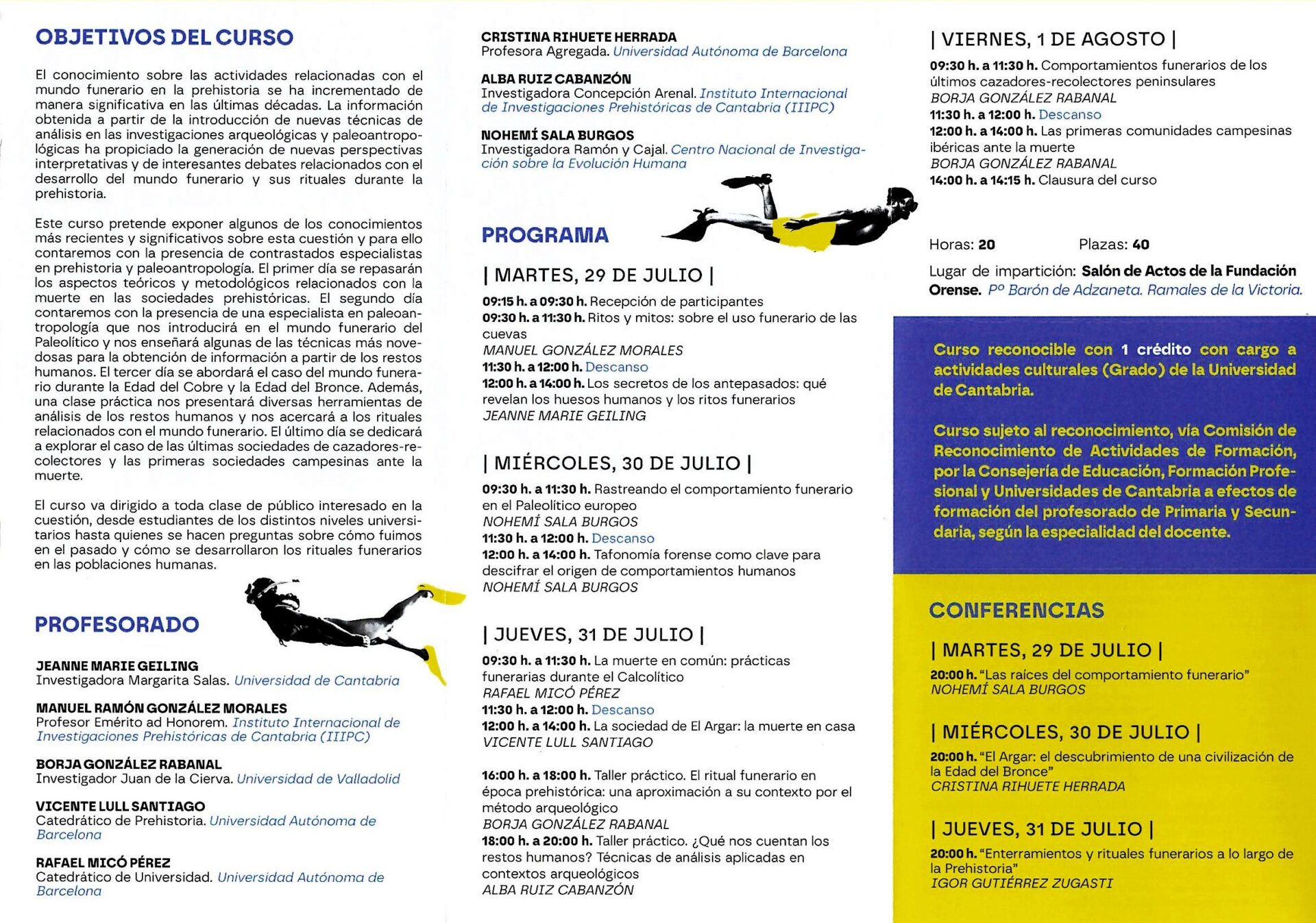 Objetivos cursos de verano UC