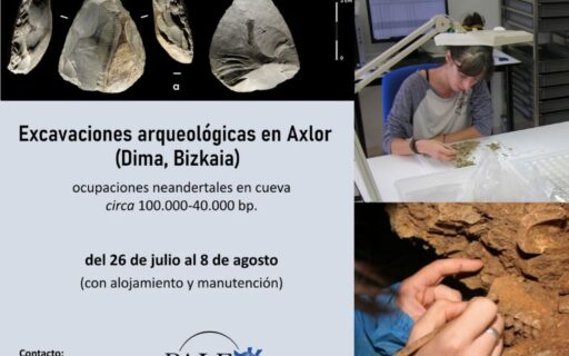 Campaña de excavación en el yacimiento de Axlor (Dima, Bizkaia). Del 26 de julio al 8 de agosto
