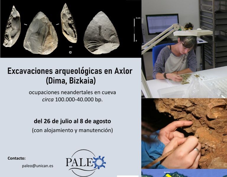 Campaña de excavación en el yacimiento de Axlor (Dima, Bizkaia). Del 26 de julio al 8 de agosto