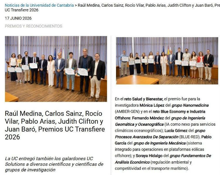 Premios Transfiere UC