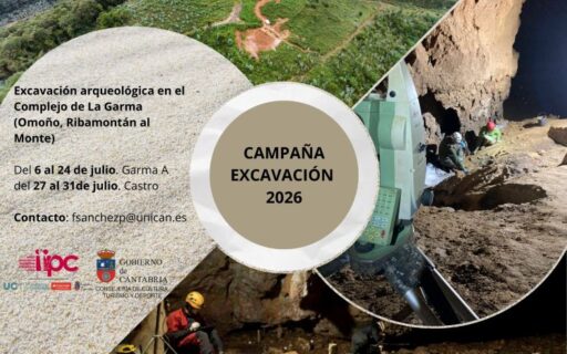 Campaña de excavación en el yacimiento de La Garma (Omoño, Ribamontan al Monte). Del 6 de al 31 julio