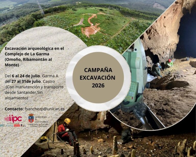 Campaña de excavación en el yacimiento de La Garma (Omoño, Ribamontan al Monte). Del 6 de al 31 julio